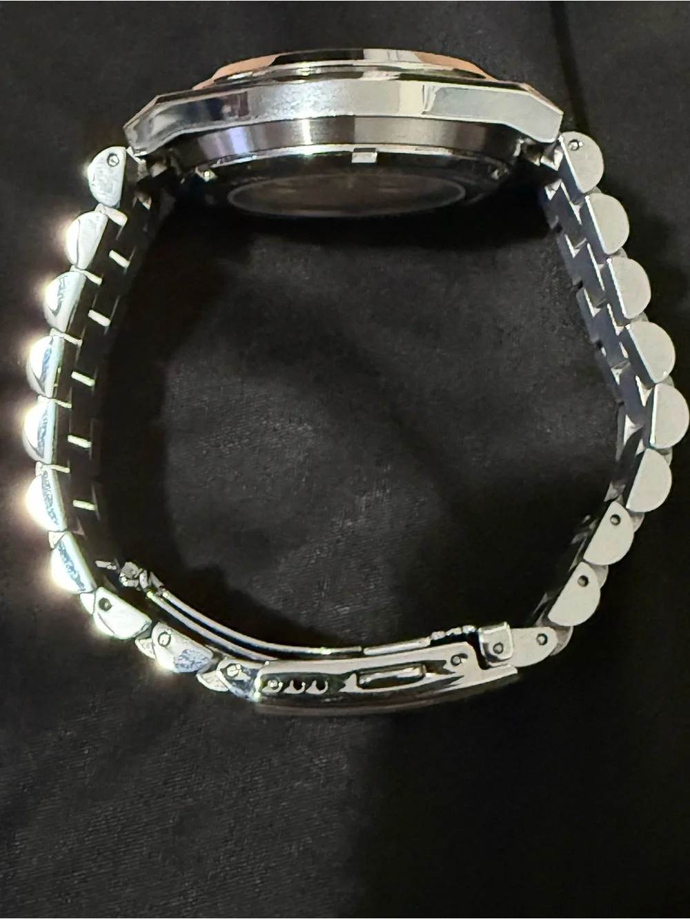Citizen Men's Watch with Green Sunburst Dial and Silver Bracelet
